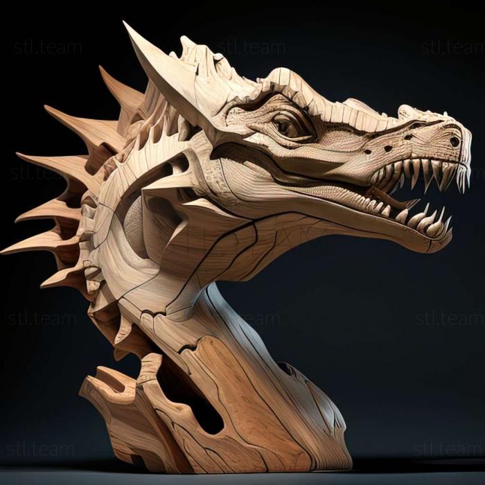 3D model Monolophosaurus (STL)